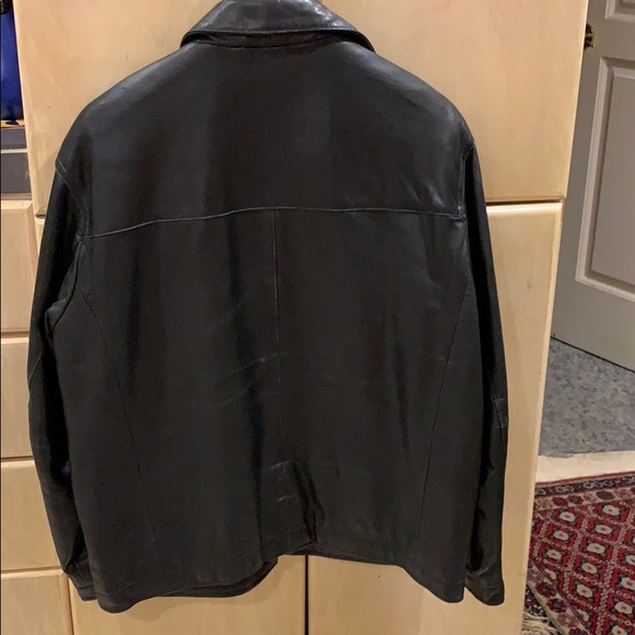perry ellis portfolio leather jacket
